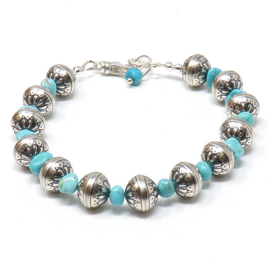 Aztec Campitos Turquoise Stretch Bracelet