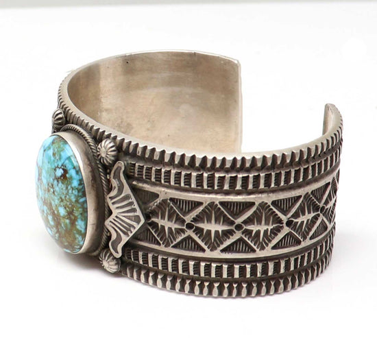 Load image into Gallery viewer, Sterling Silver Cuff Featuring A Single Pilot Mountain Setting
