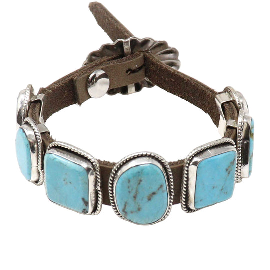 Dan Morgan Turquoise Concho Bracelet