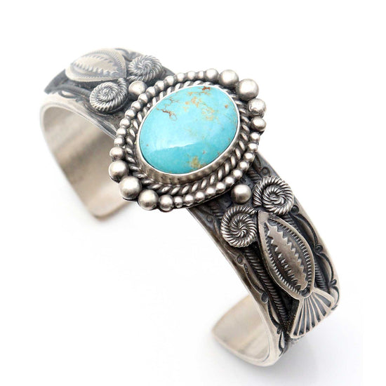 Load image into Gallery viewer, Kingman Turquoise Bracelet by Micheal Calladito
