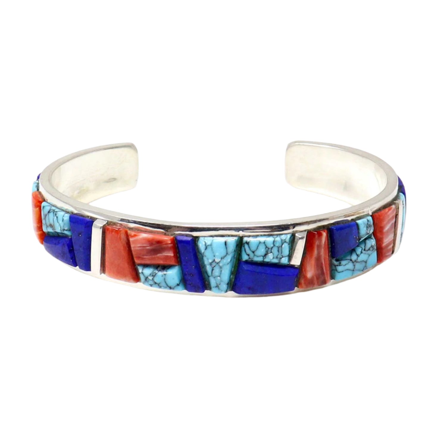 Men's Multi Color Cobble Inlay Bracelet by Yazzie