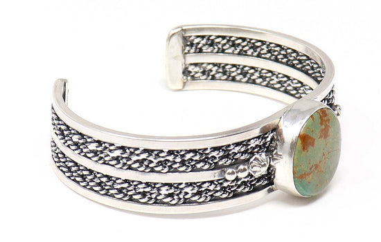 Load image into Gallery viewer, Navaho Royston Turquoise &amp;amp; Silver Bracelet
