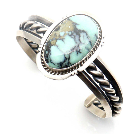 Sterling Silver Bracelet With Turquoise Setting by Smith