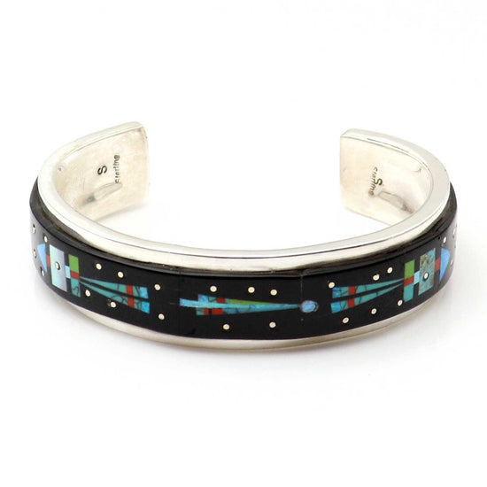 Night Sky Micro Inlay Bracelet by Gilbert Smith