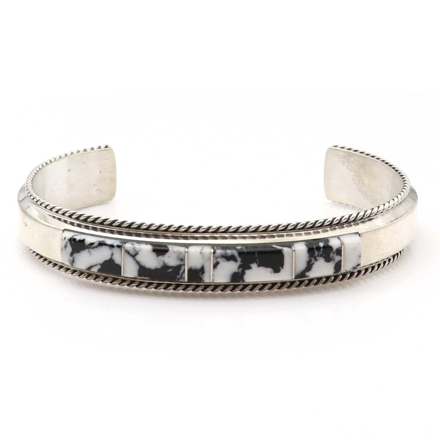 White Buffalo Inlaid Bracelet by Francelita azzie