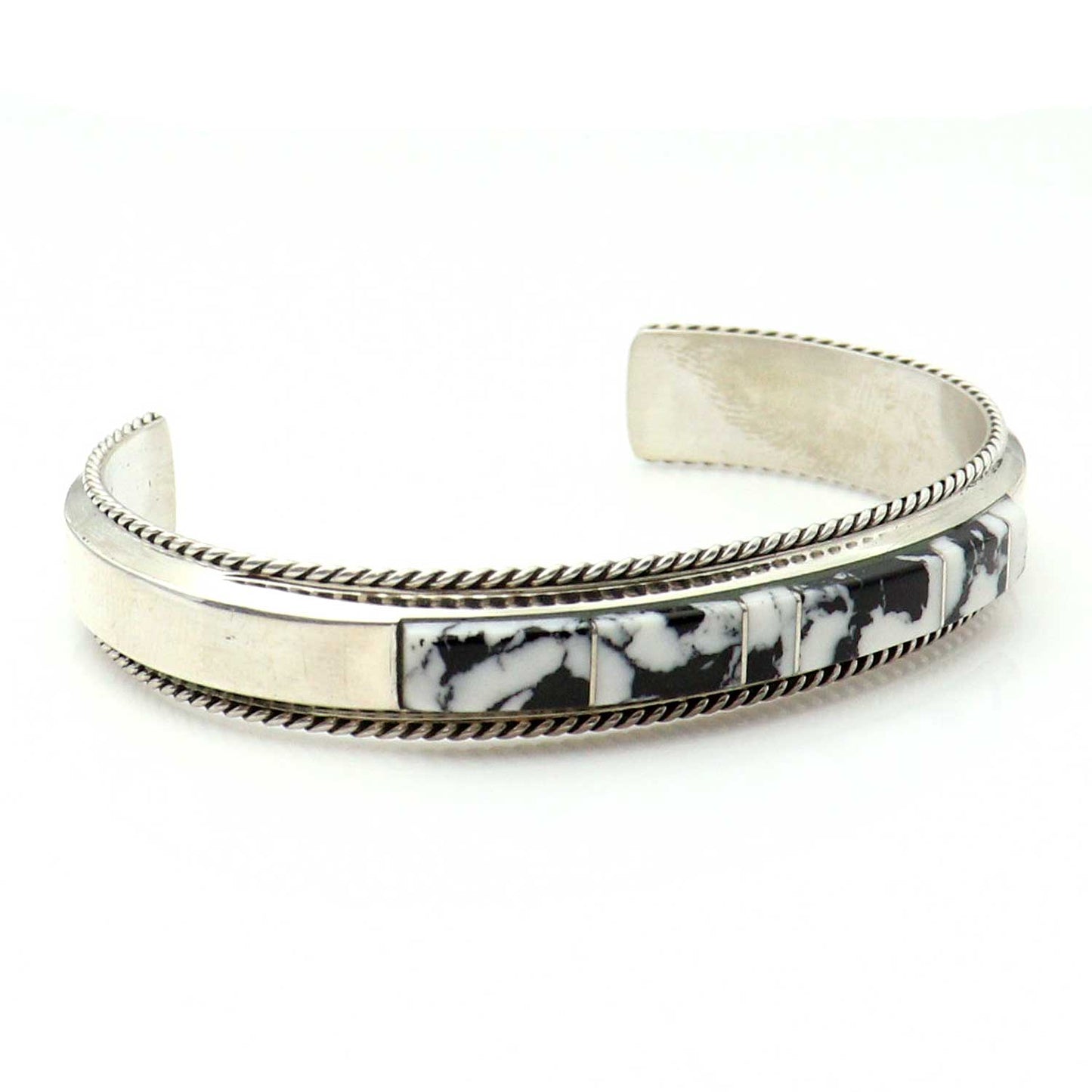 White Buffalo Inlaid Bracelet by Francelita azzie