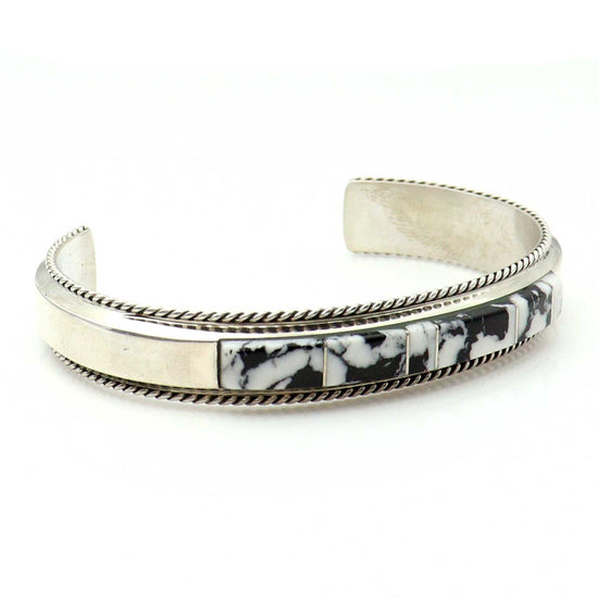 White Buffalo Inlaid Bracelet by Francelita azzie