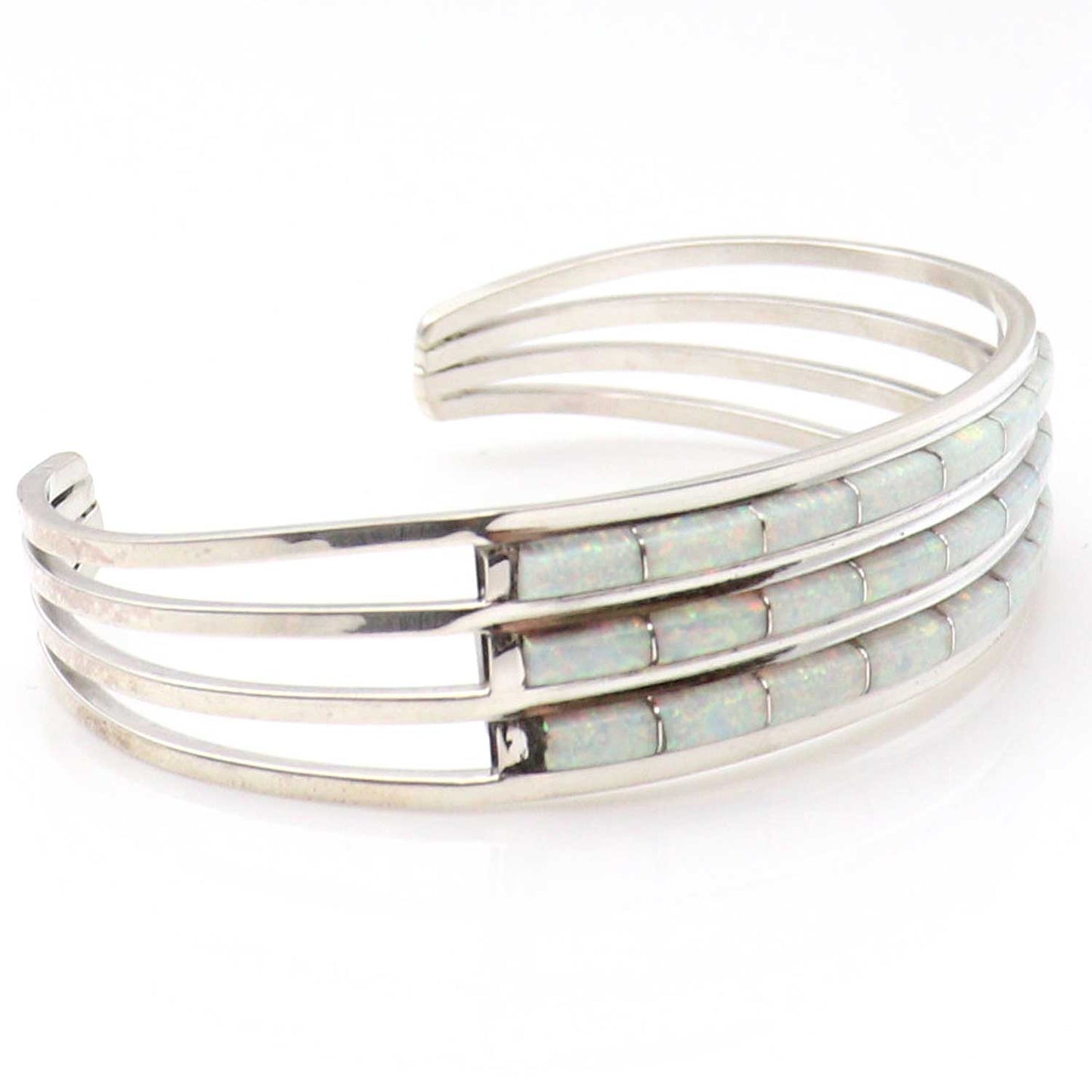 Zuni Triple Row Lab Opal Bracelet By Wallaces