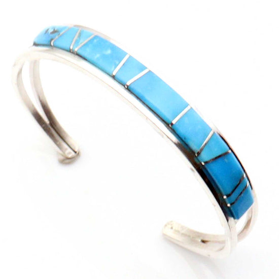 Turquoise Inlay Bracelet by Sam Arviso