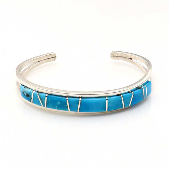 Turquoise Inlay Bracelet by Sam Arviso