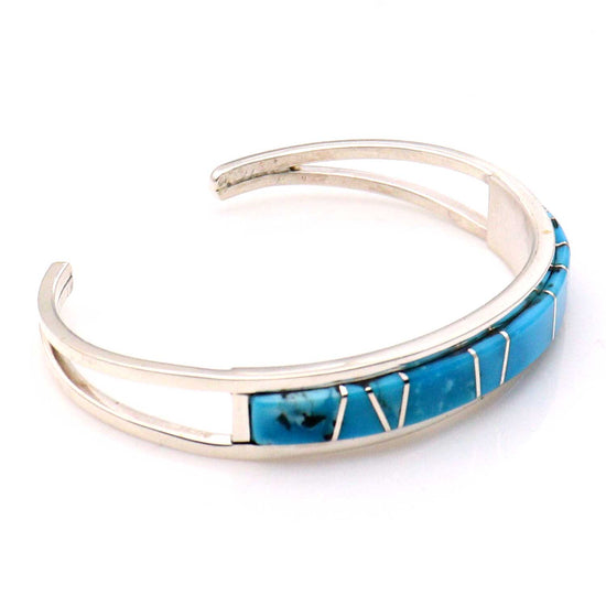 Turquoise Inlay Bracelet by Sam Arviso