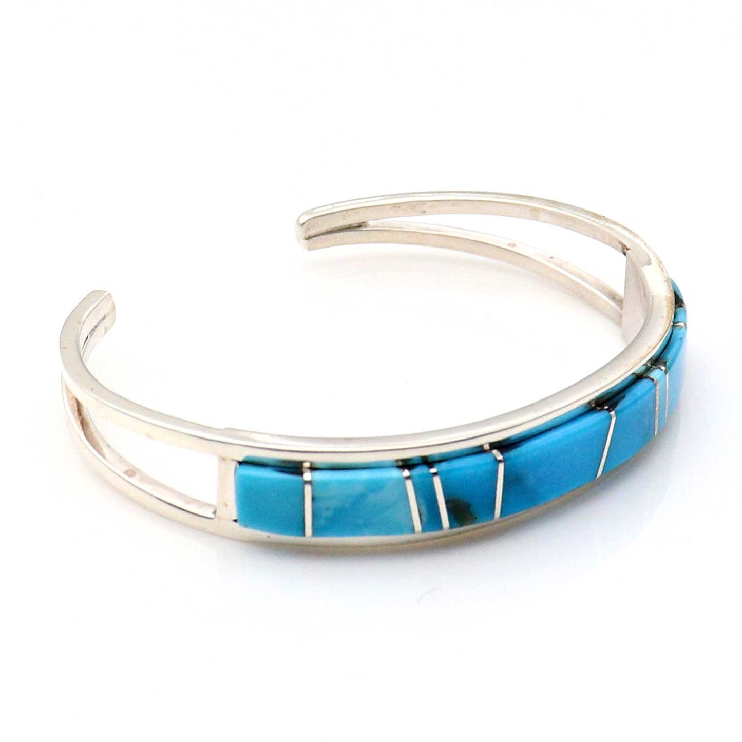 Turquoise Inlay Bracelet by Sam Arviso