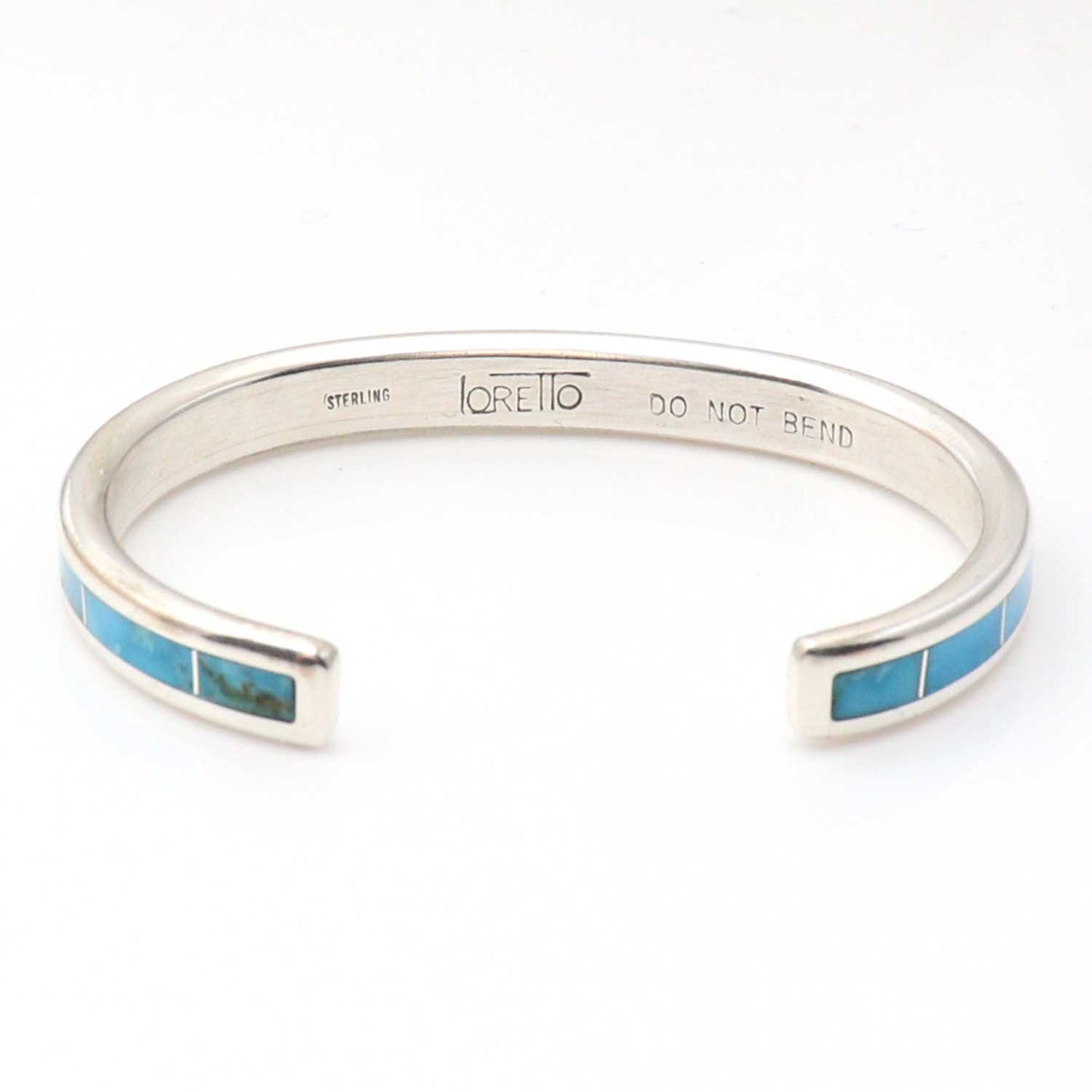 Load image into Gallery viewer, Turquoise Inlay Bracelet by Larry Loretto
