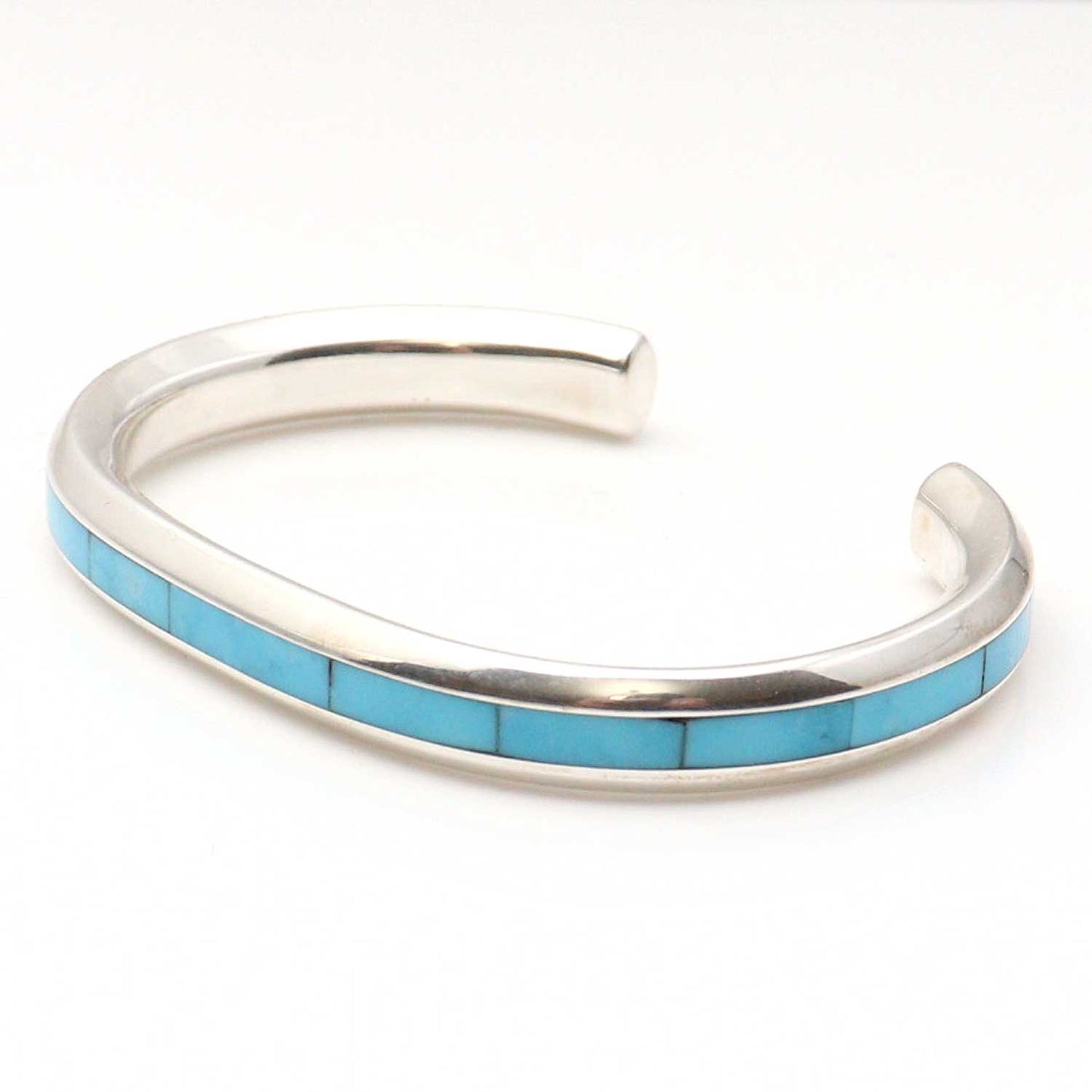 Turquoise Inlay Bracelet by Johnathon Natachu