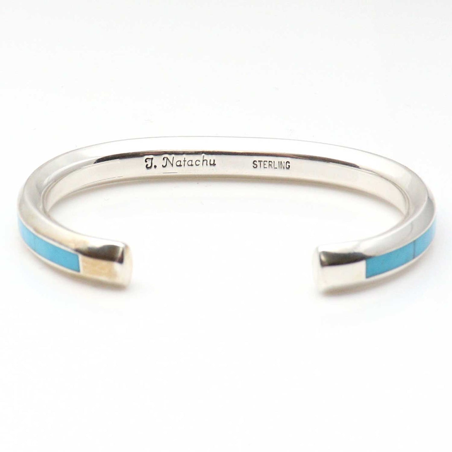 Turquoise Inlay Bracelet by Johnathon Natachu