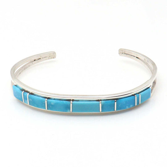 Turquoise Inlay Bracelet by Sam Arviso