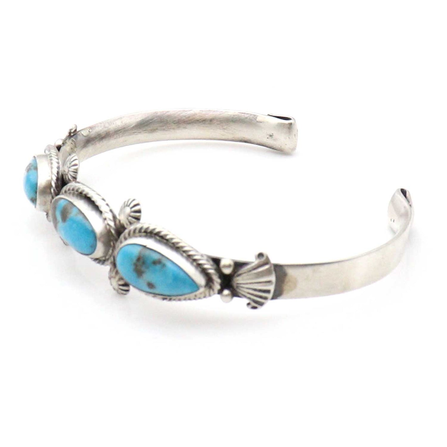 Three Stone Bracelet by Bobby Platero