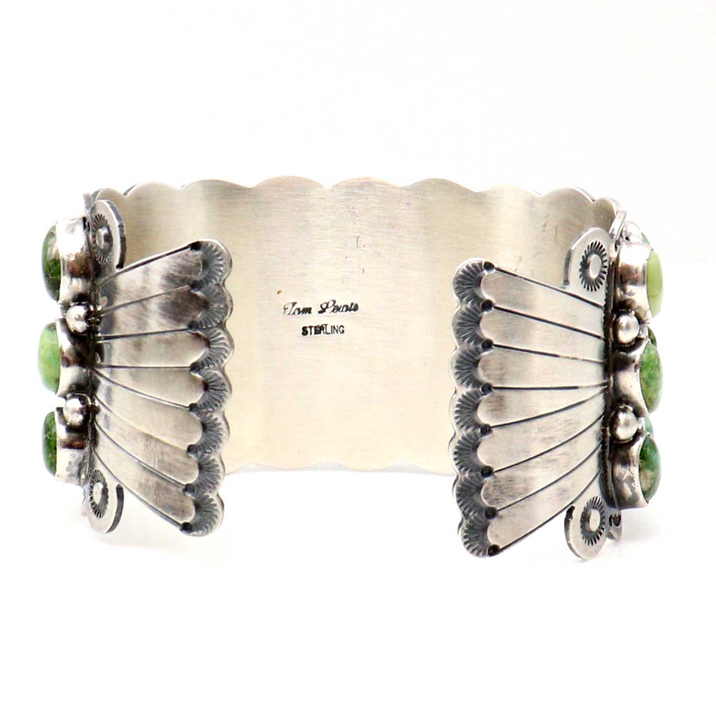 Tom Lewis Silver Bracelet With Sonoran Gold Turquoise