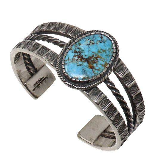 Kingman Turquoise Bracelet by Roland Dixon