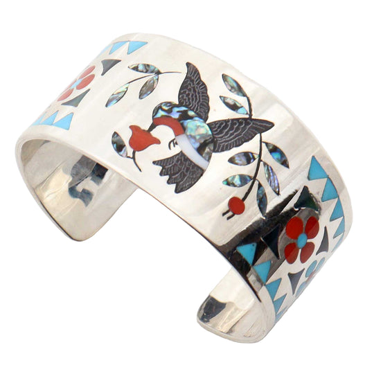 Dennis & Nancy Edaakie Hummingbird Inlay Bracelet