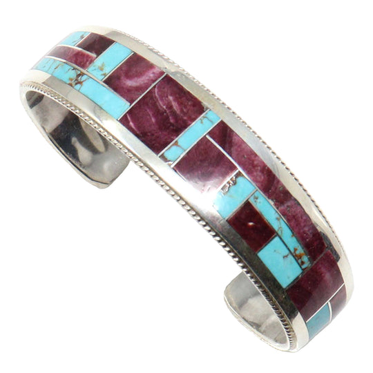 Zuni Multi Stone Channel Inlay Bracelet by The Booquas