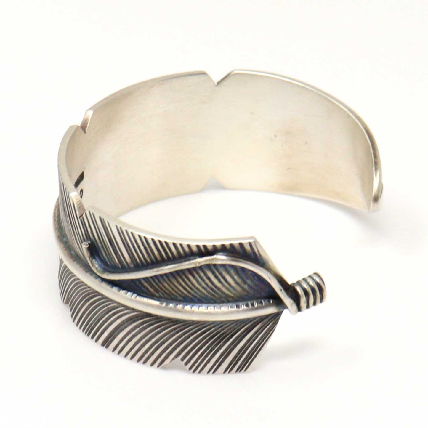 Sterling Silver Feather Bracelet by Chris Charley