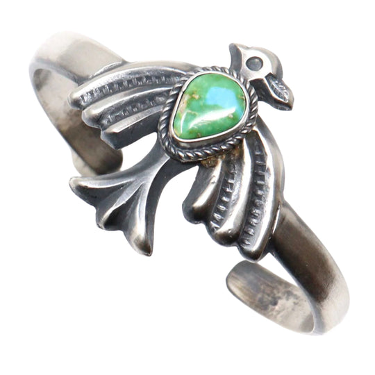 Thunderbird Sand Cast Bracelet by Harrison Bitsui