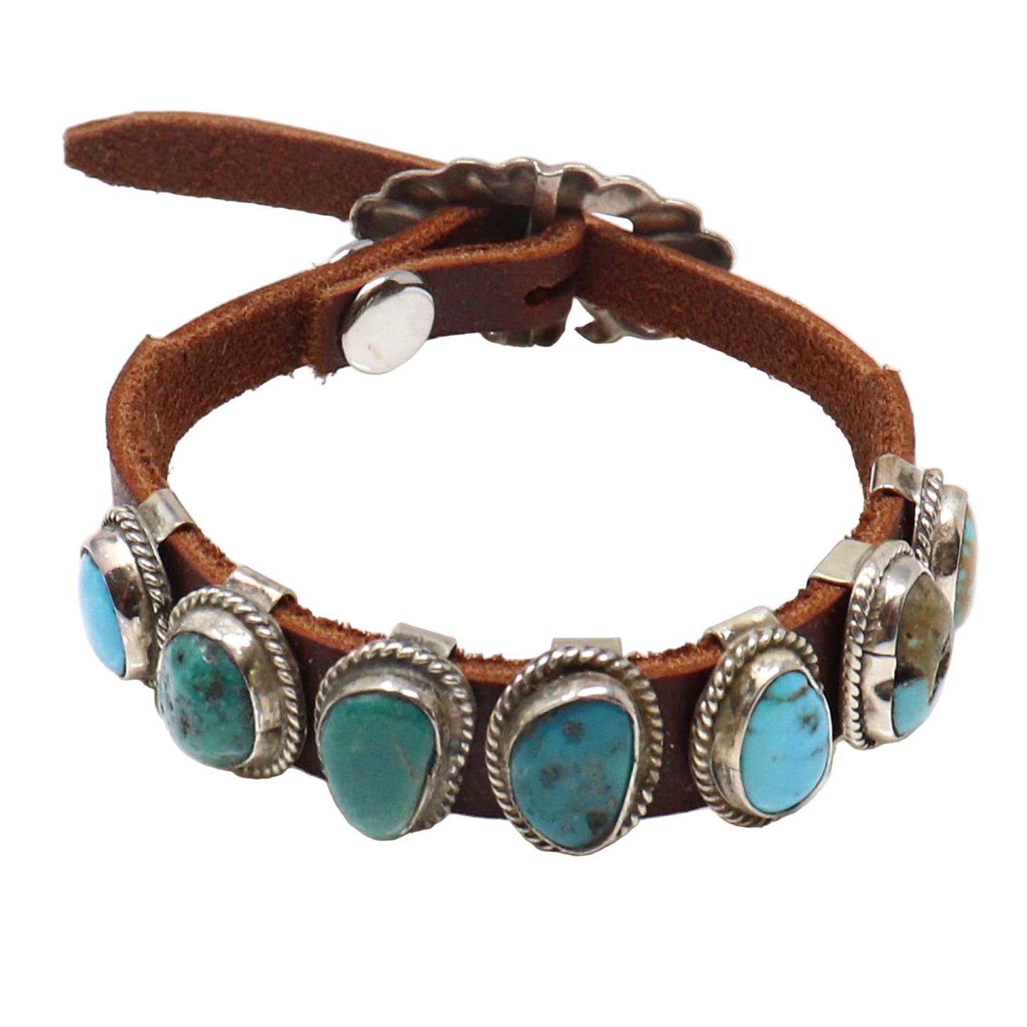 Dan Morgan Turquoise Concho Bracelet