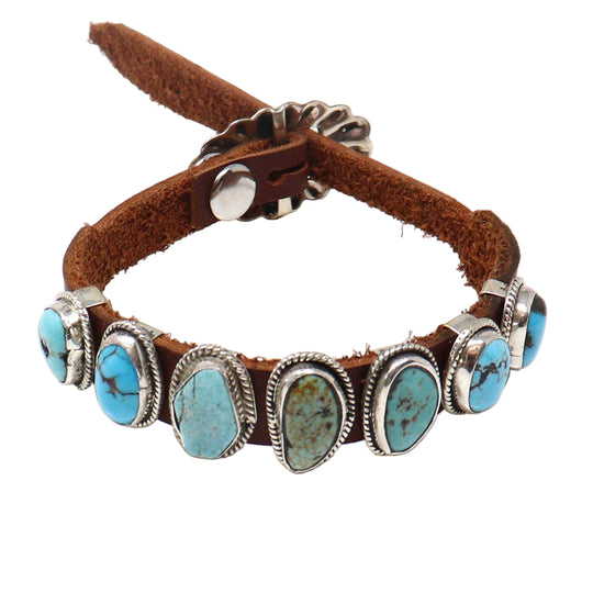 Dan Morgan Turquoise Concho Bracelet