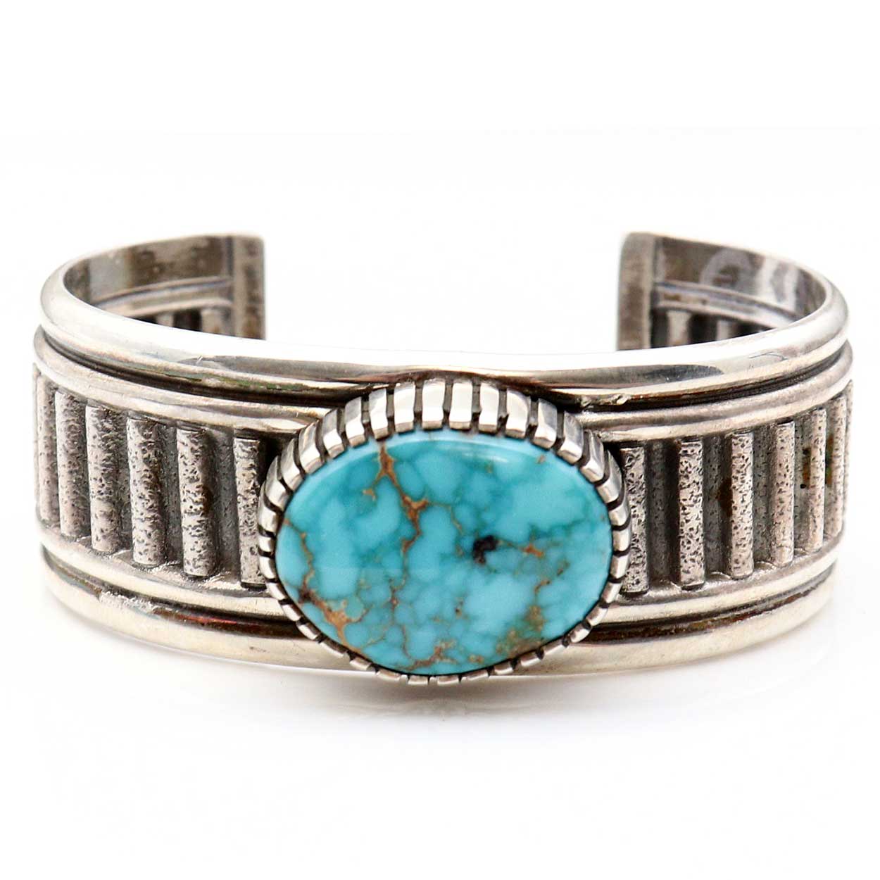 Single Stone Natural Turquoise Bracelet