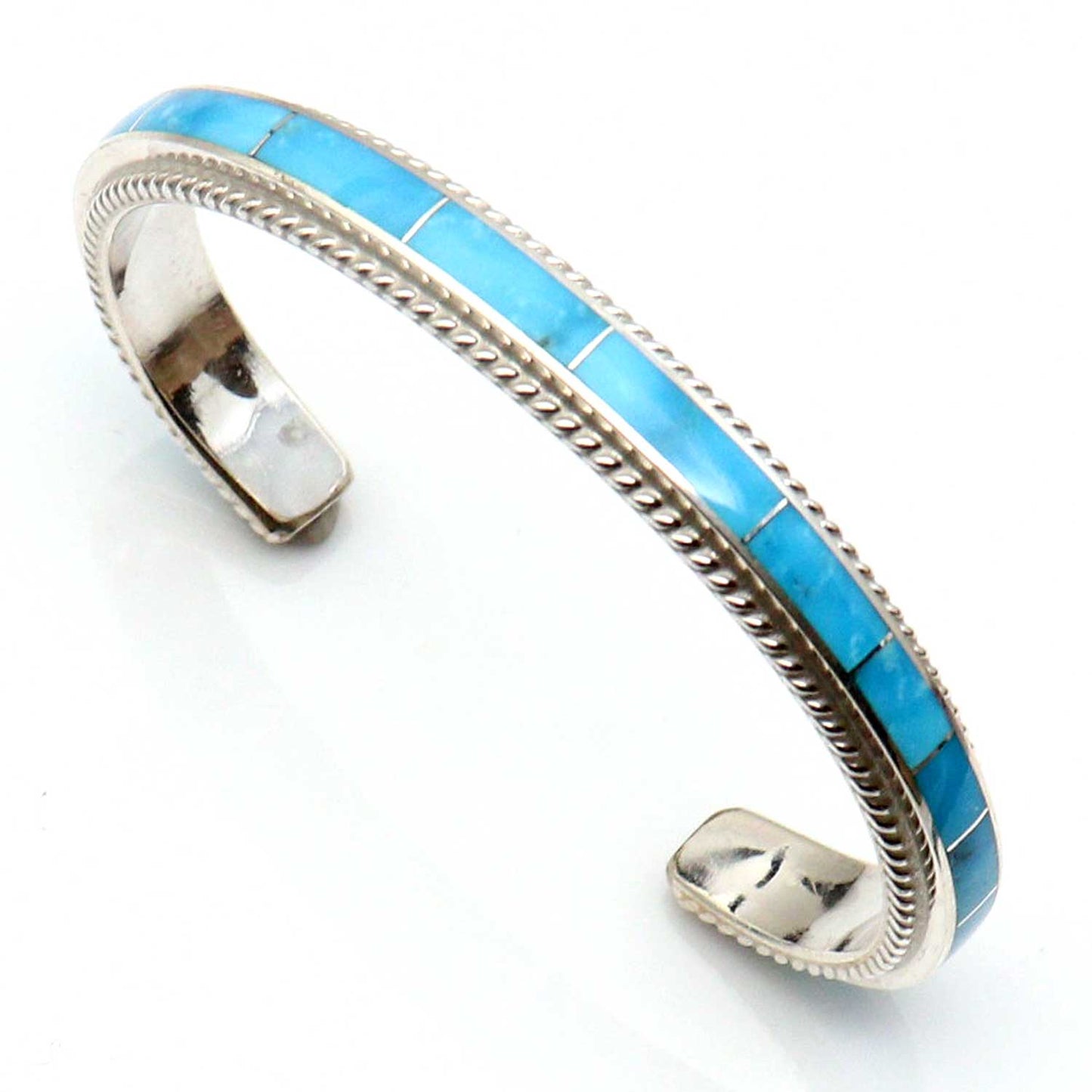 Load image into Gallery viewer, Zuni Turquoise Inlay Bracelet by Booqua
