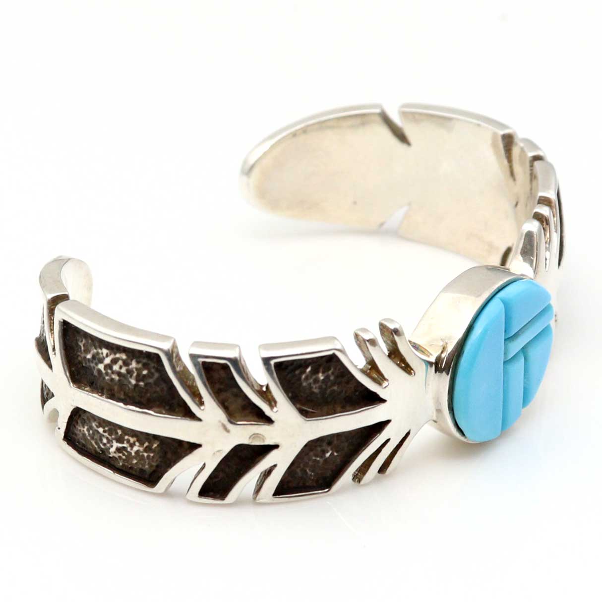 Turquoise Feather Bracelet by Super Smiths