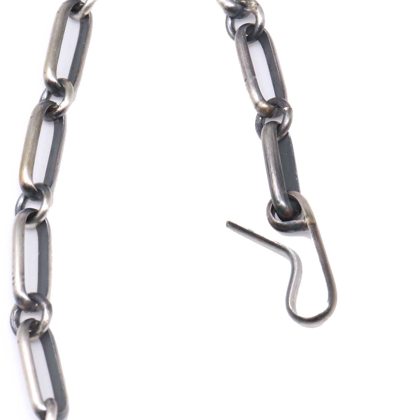 24" Sterling Silver Link Chain By Larry Yazzie