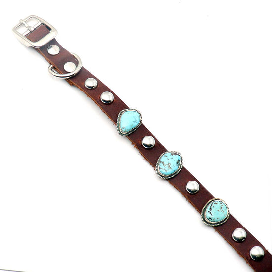 Turquoise & Silver Dog Collar by Martinez