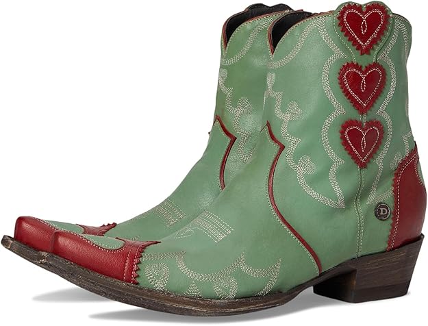 Old Gringo Double D Rodeo Sweetheart Boots Emerald/Red