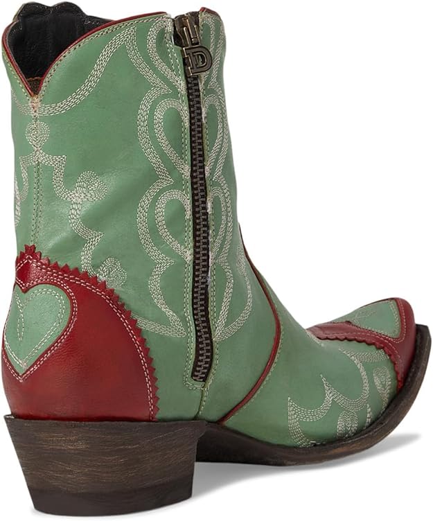 Old Gringo Double D Rodeo Sweetheart Boots Emerald/Red