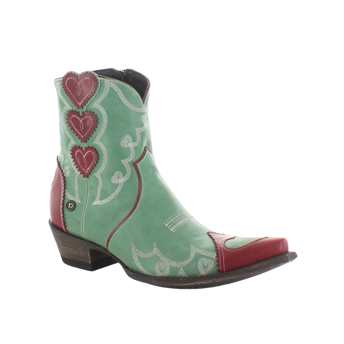 Old Gringo Double D Rodeo Sweetheart Boots Emerald/Red