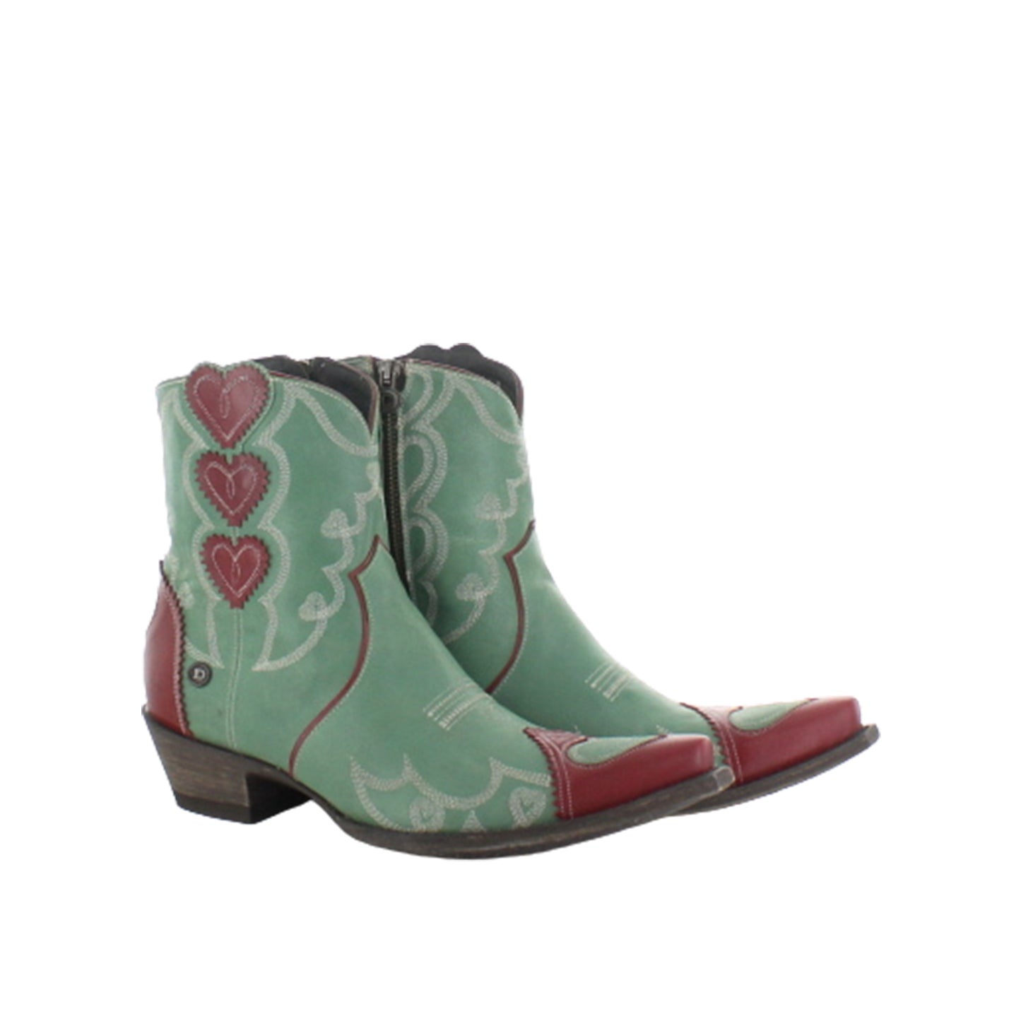 Old Gringo Double D Rodeo Sweetheart Boots Emerald/Red