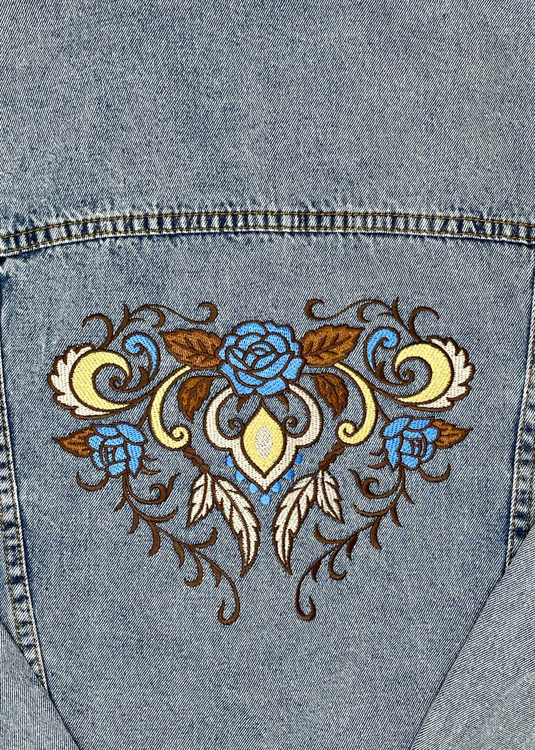 Western Roses Denim Jacket – Indian Traders (L7 Enterprises)