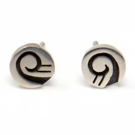 Load image into Gallery viewer, 1/4&amp;quot; Hopi Post Earrings - Water
