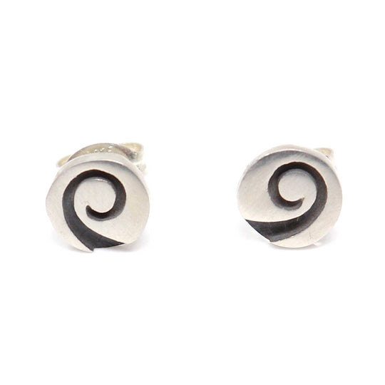 1/4" Hopi Post Single Stud Earring - Water