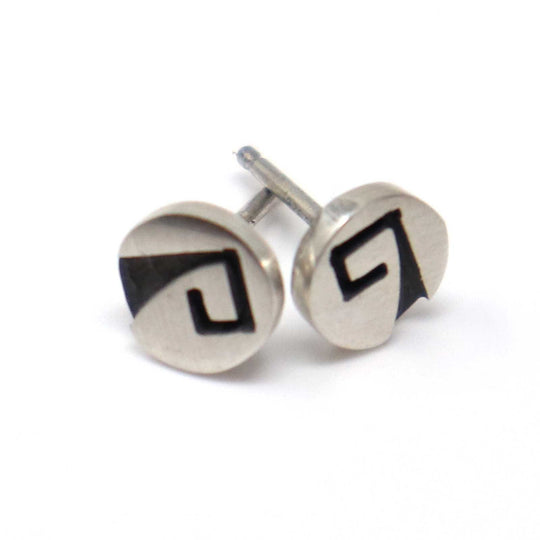 1/4" Hopi Post Earrings - Water