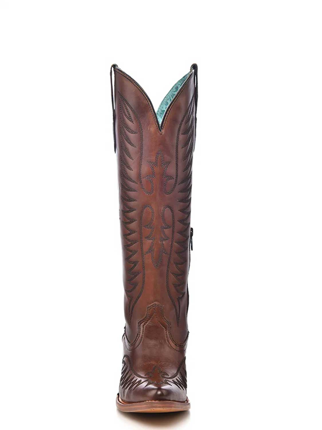 Corral Boots Ladies Embroidery Cognac Cowgirl Boot, J Toe