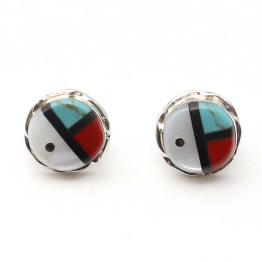 Zuni Sun Face Stud Earrings by Boone