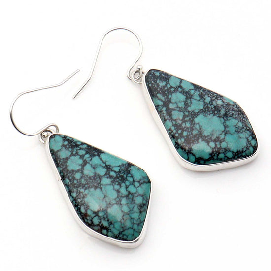 Load image into Gallery viewer, Stormy Mountain Turquoise Earrings by Platero
