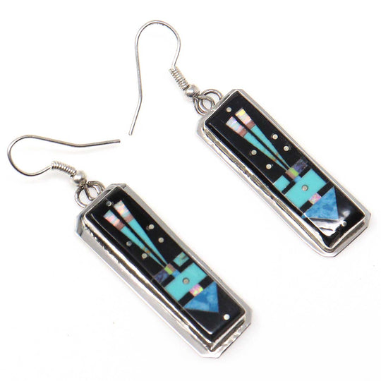 Micro Inlay Yei Earrings by Gilbert Smith