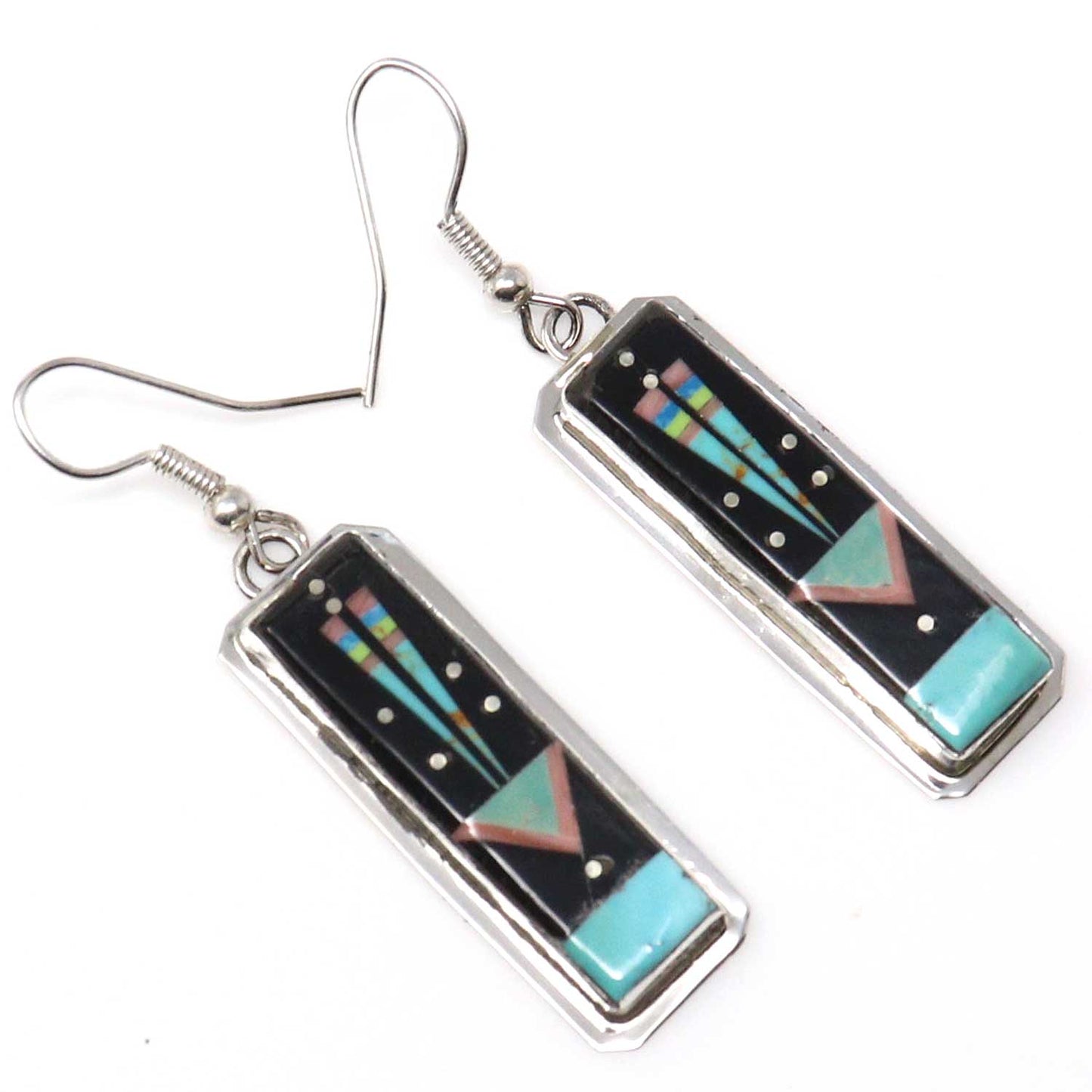 Micro Inlay Yei Earrings by G & D Smith