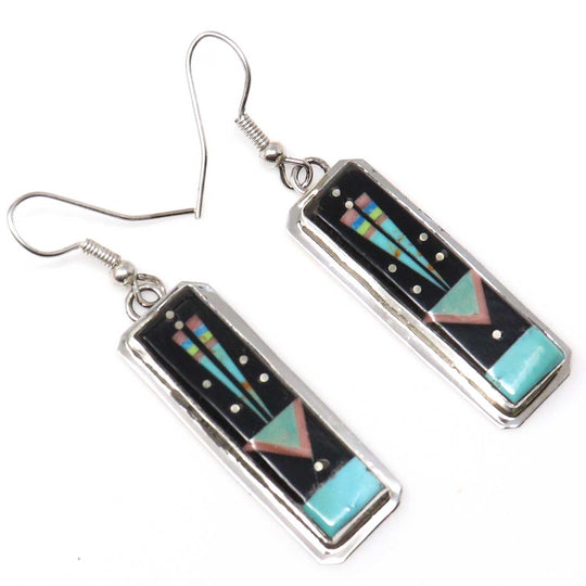 Micro Inlay Yei Earrings by G & D Smith