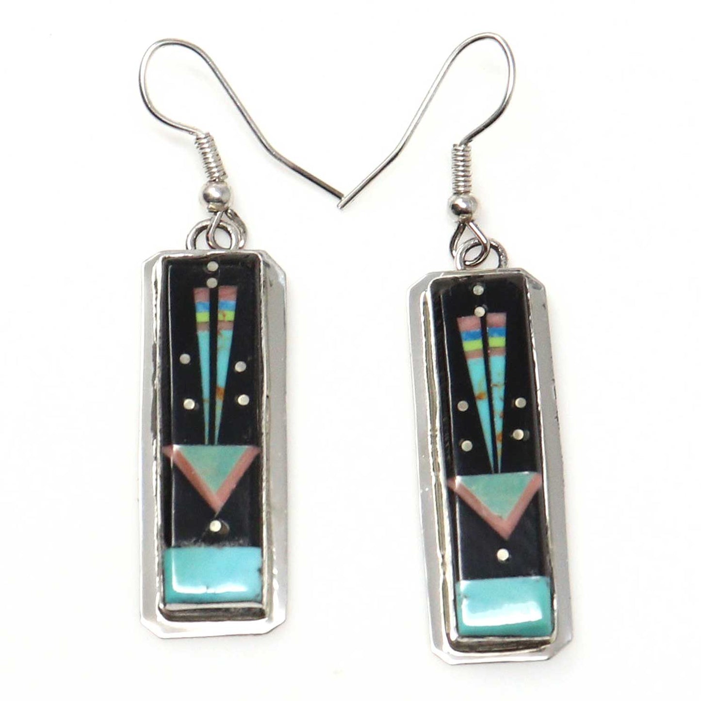 Micro Inlay Yei Earrings by G & D Smith