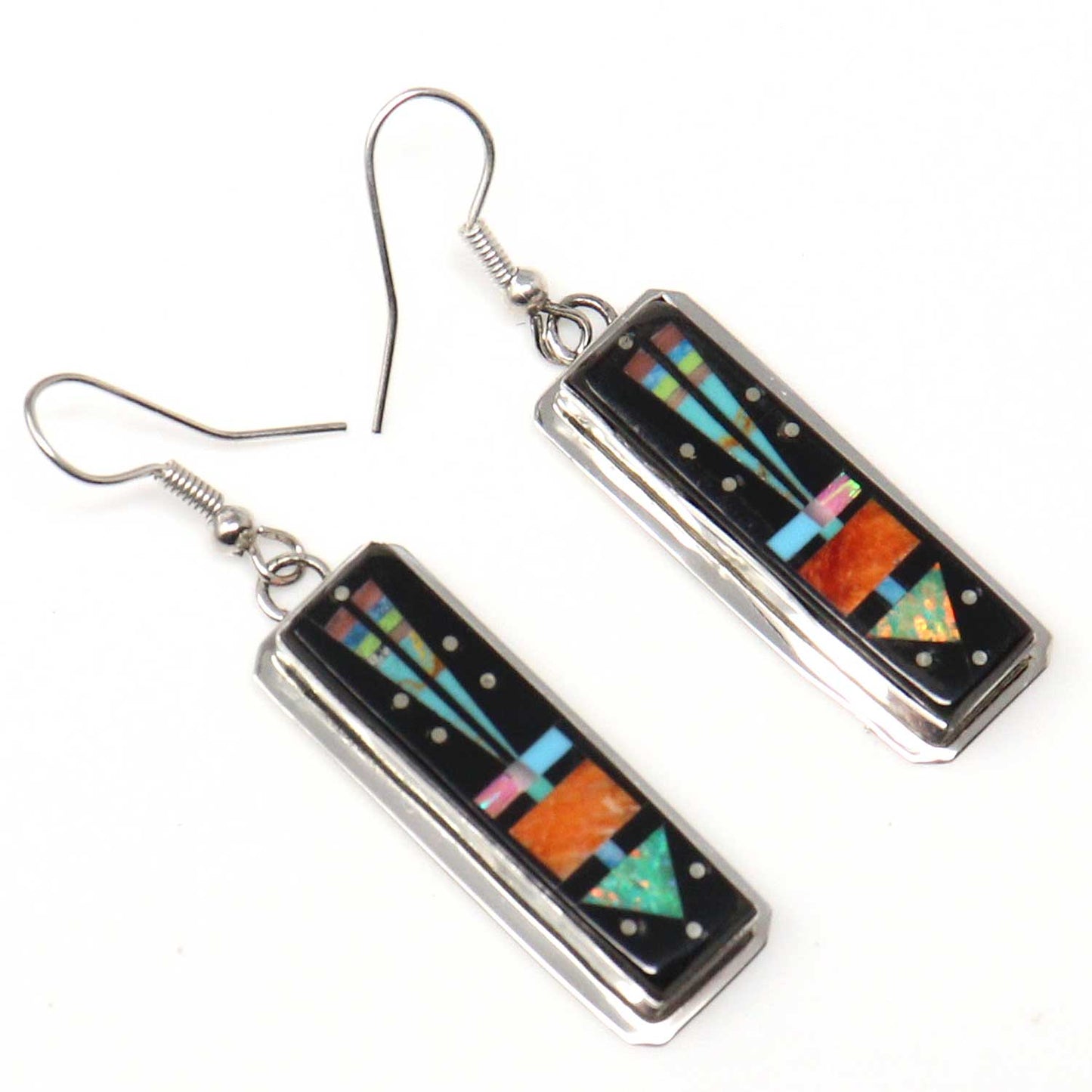 Micro Inlay Yei Earrings by Gilbert & Delvira Smith